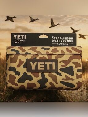 Yeti SideKick Dry 3L Gear Case - Wetlands Camo | New With Tags